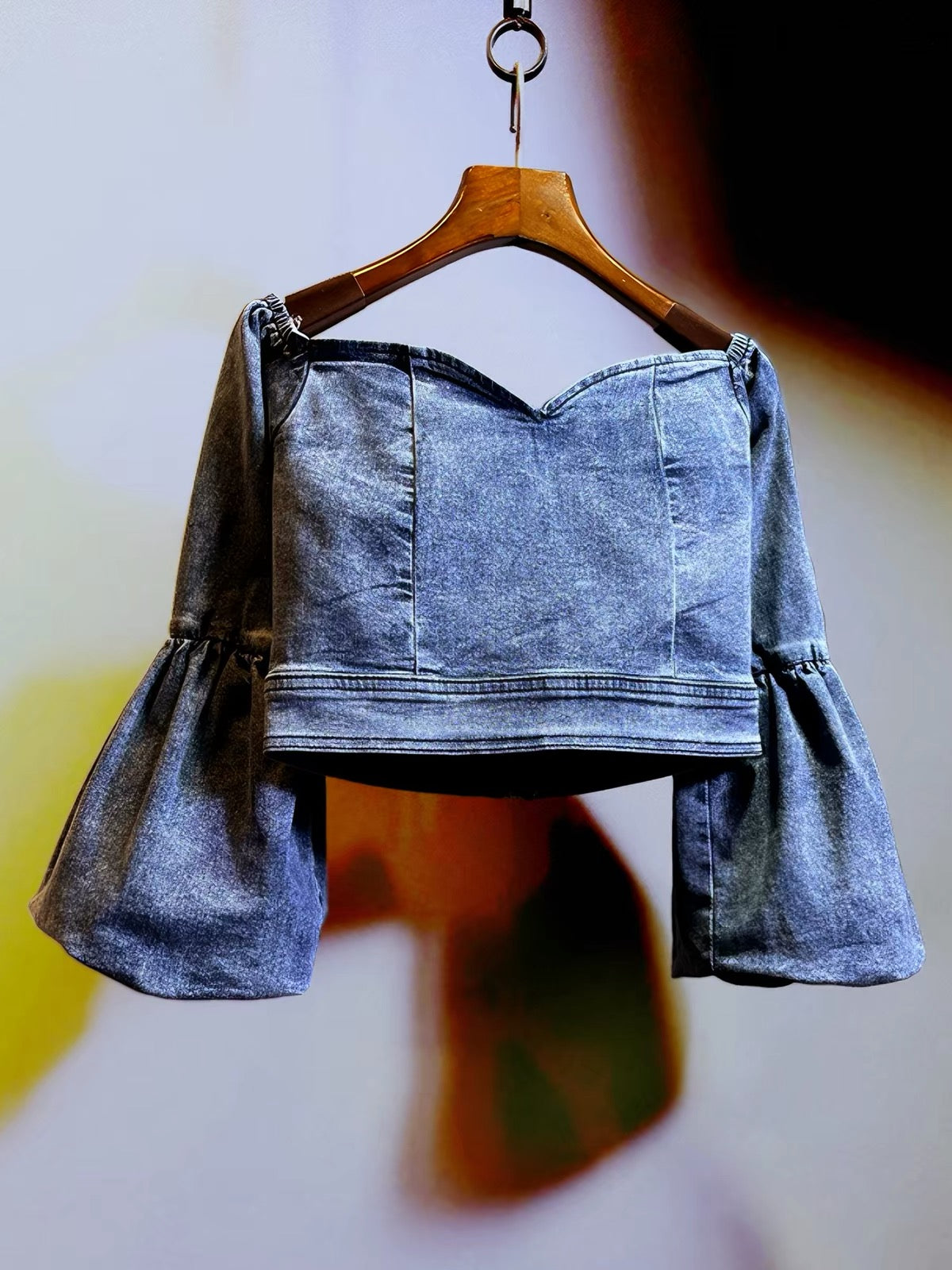 Muse Off Shoulder Denim Top