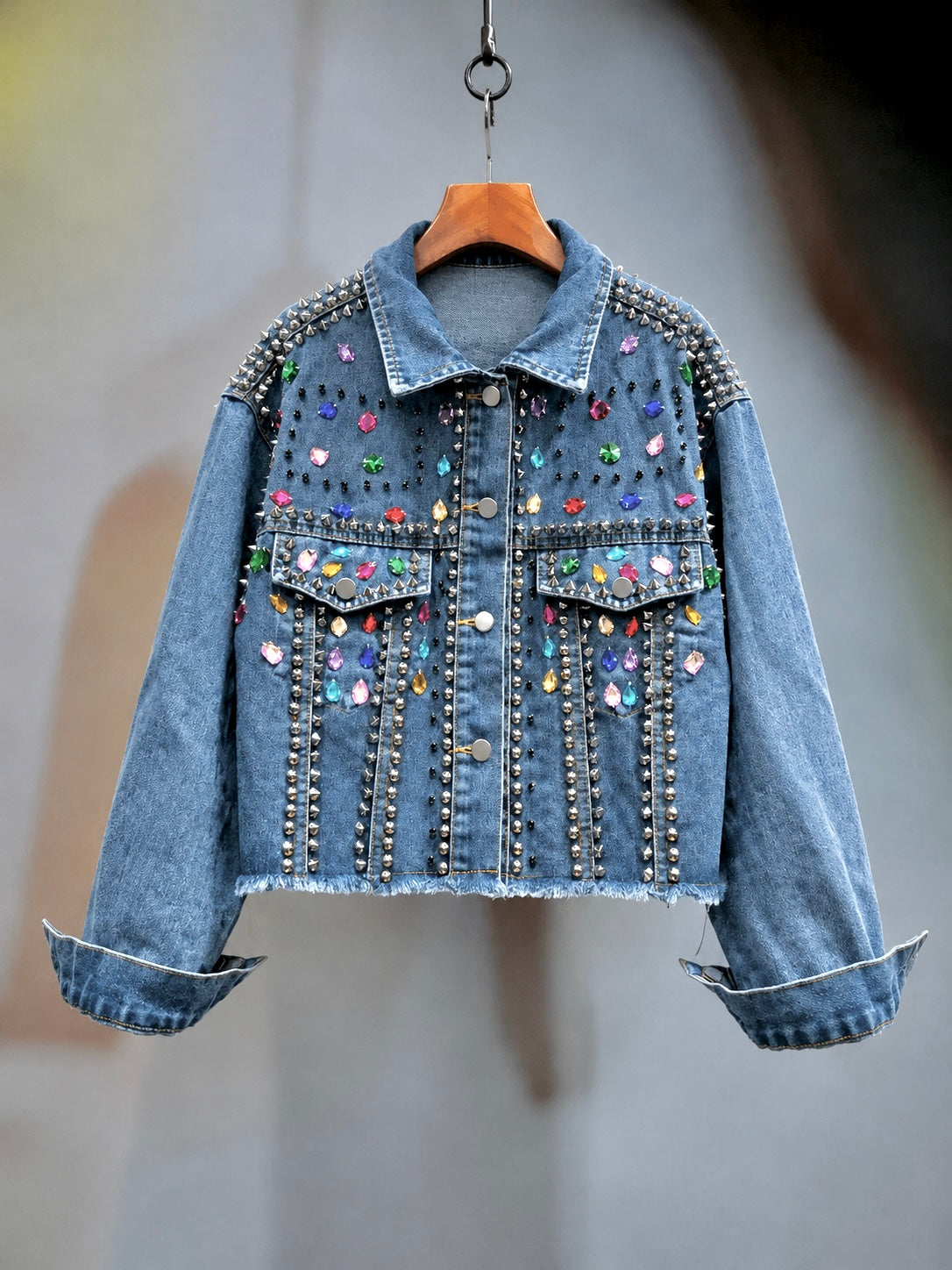 Galaxy Jewel Reworked Denim Jacket