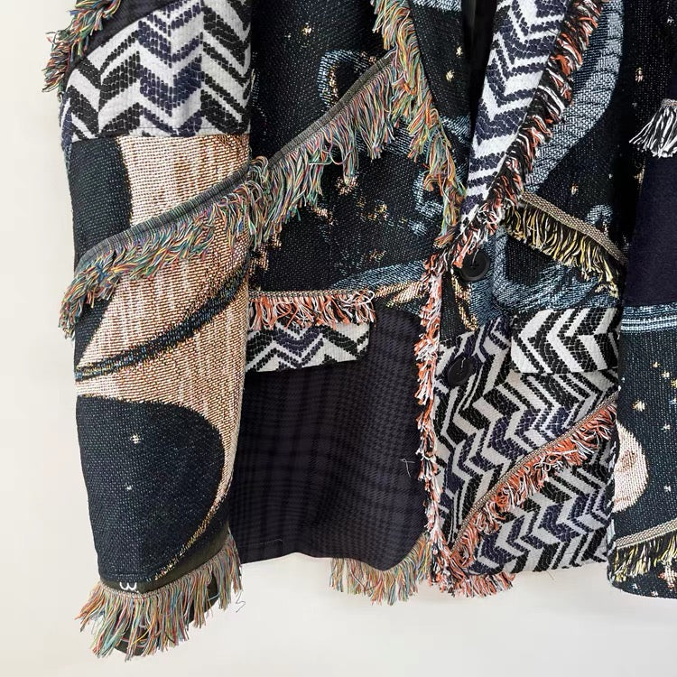 Galaxy Patchwork Blazer - One of a kind
