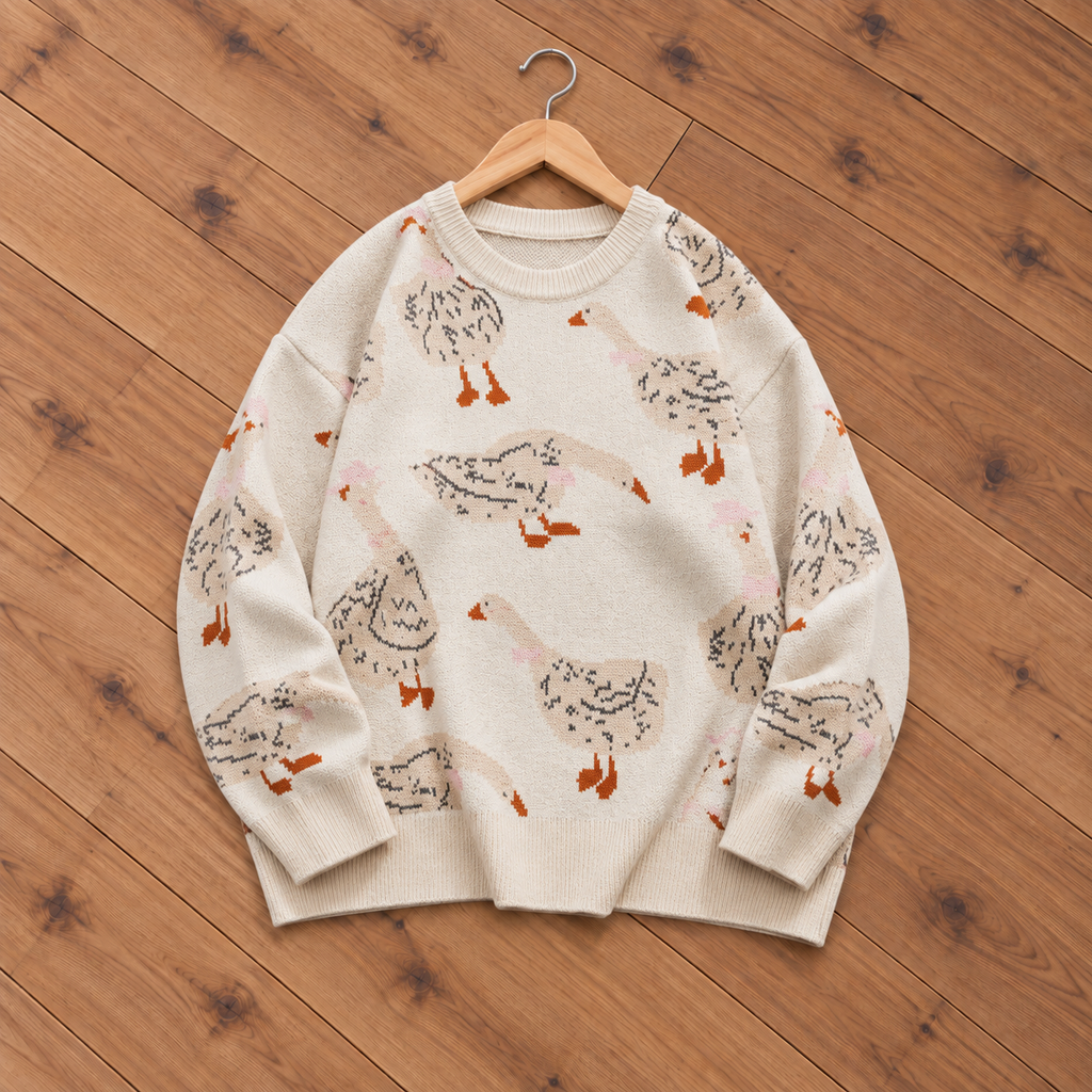 Duck Graphic Knit Sweater