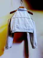Halo Cutout Denim Jacket