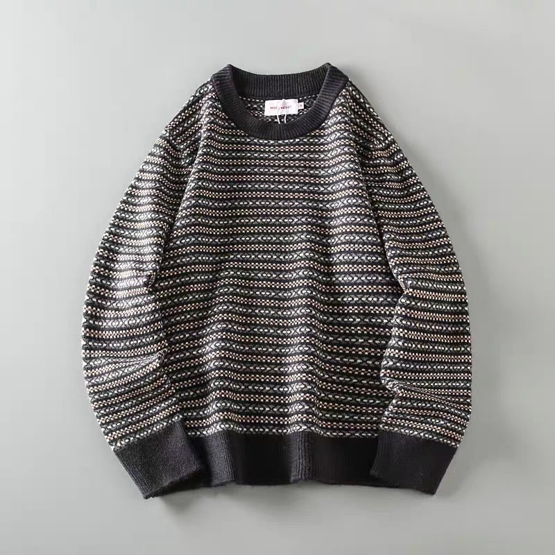 Vintage Jacquard Knit Sweater
