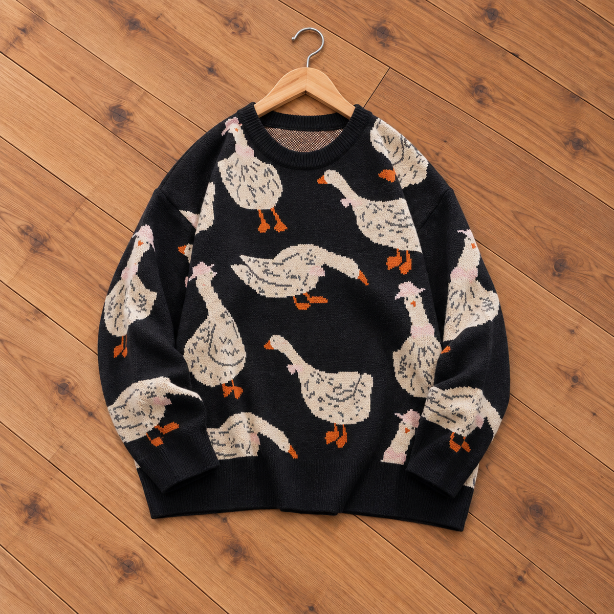 Duck Graphic Knit Sweater