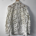 Dahlia Floral Embroidered Blazer