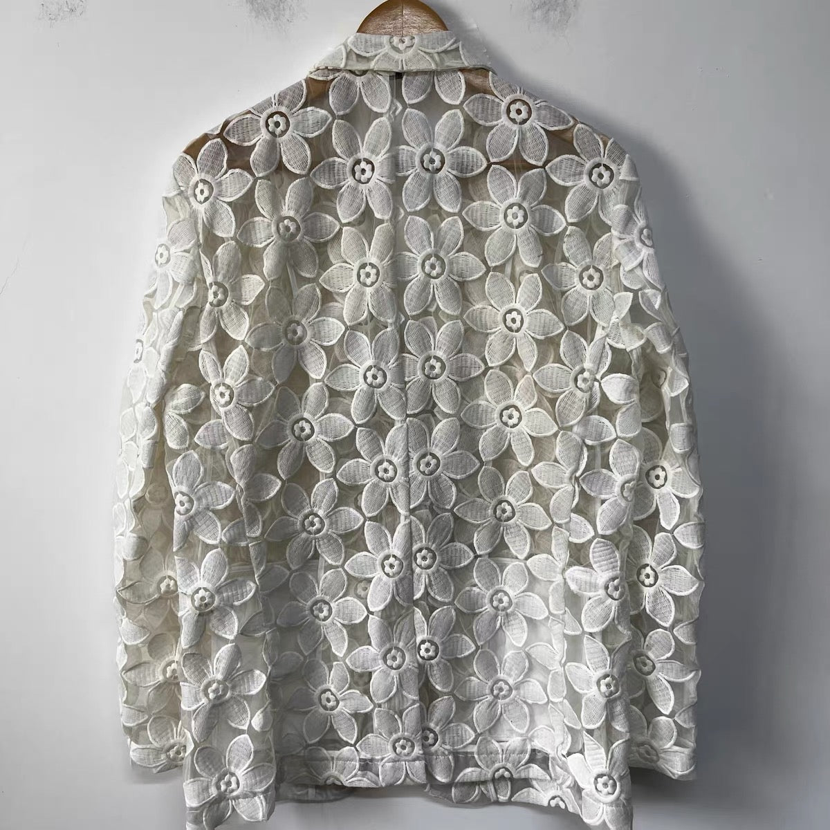 Dahlia Floral Embroidered Blazer