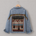 Ethnic Embroidered Jean Jacket