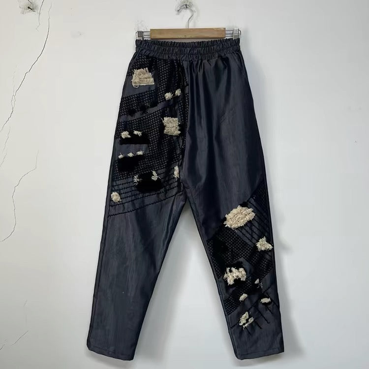 Artistic Patchwork Pants