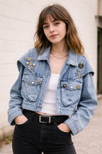 Cropped Denim Jacket