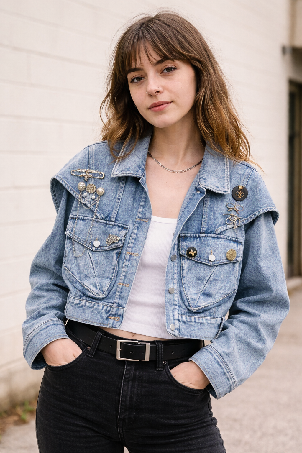 Cropped Denim Jacket
