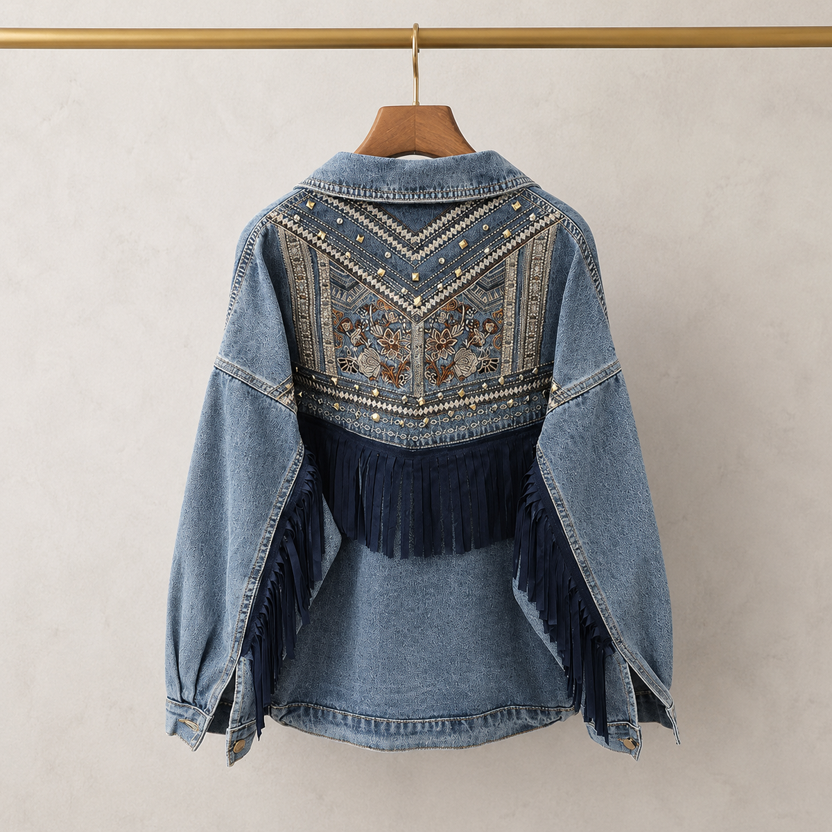 Rowan Rework Fringe Denim Jacket