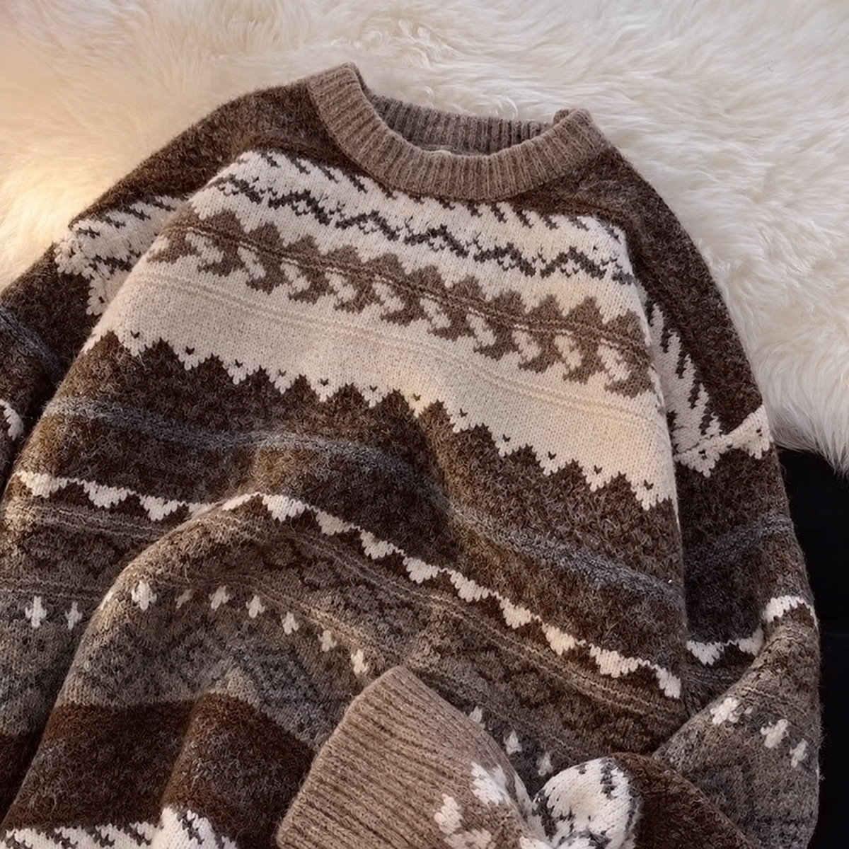 Cedar Nordic Knit Sweater