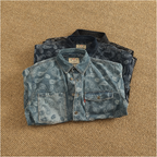 Washed Paisley Denim Shirt