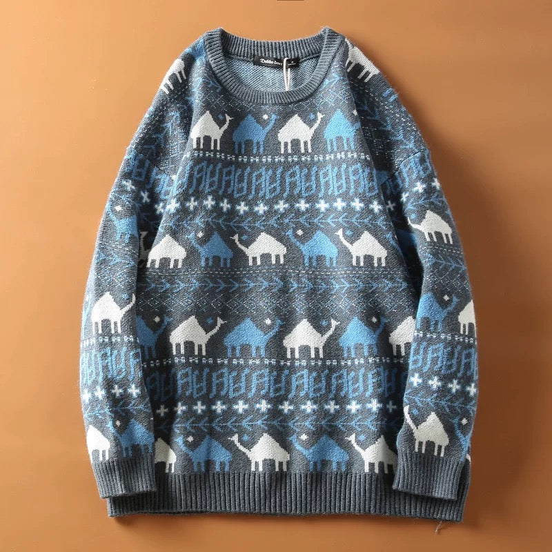 Animal Motif Knit Sweater