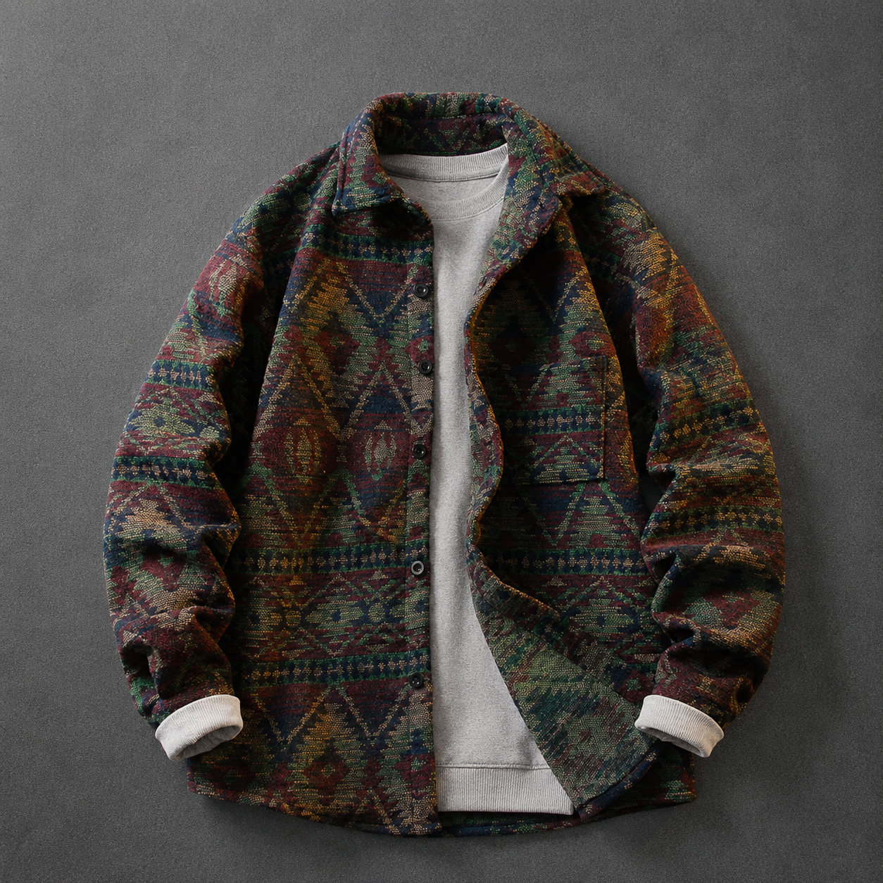 Southwestern Marlow Shirt Jacket A05