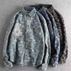 Washed Paisley Denim Shirt