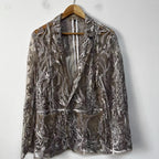 Vesper Embroidered Mesh Blazer
