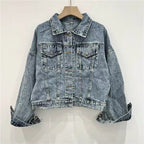 Crystal Fringe Denim Jacket