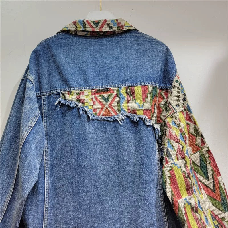 Reworked Patchwork Denim Jacket (E)