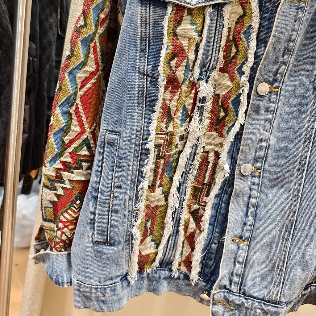 Reworked Patchwork Denim Jacket (E)