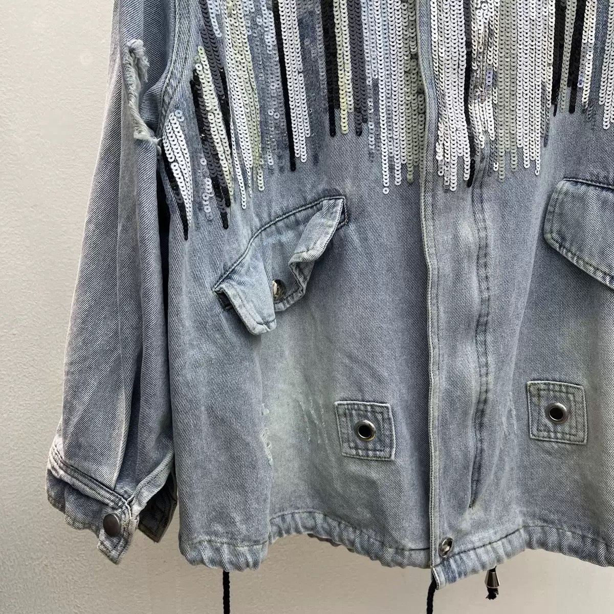 Aurora Sequin Denim Jacket