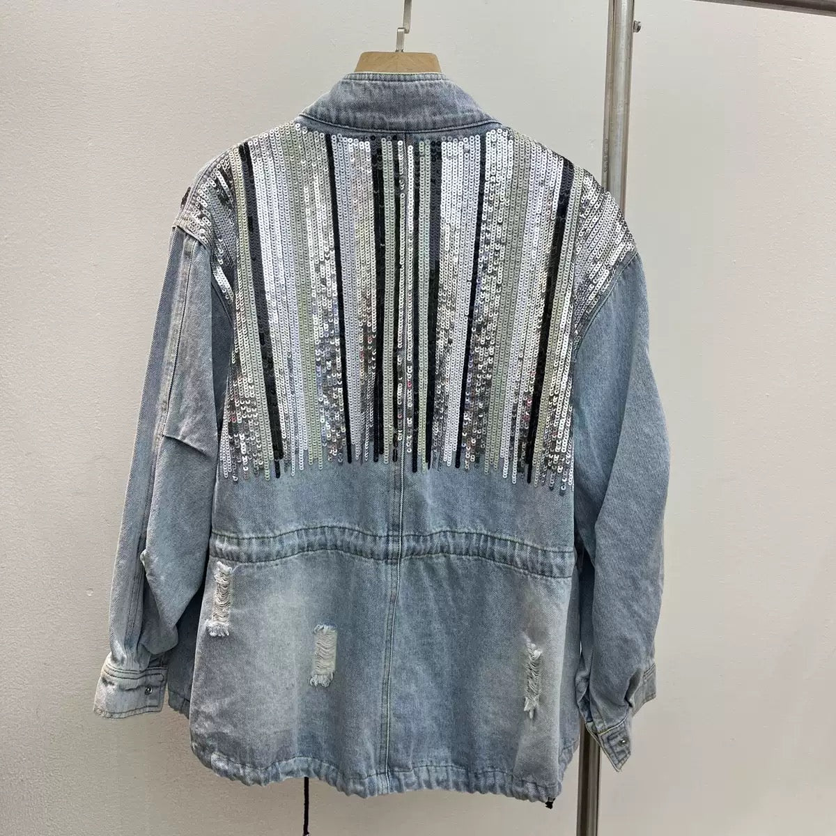 Aurora Sequin Denim Jacket