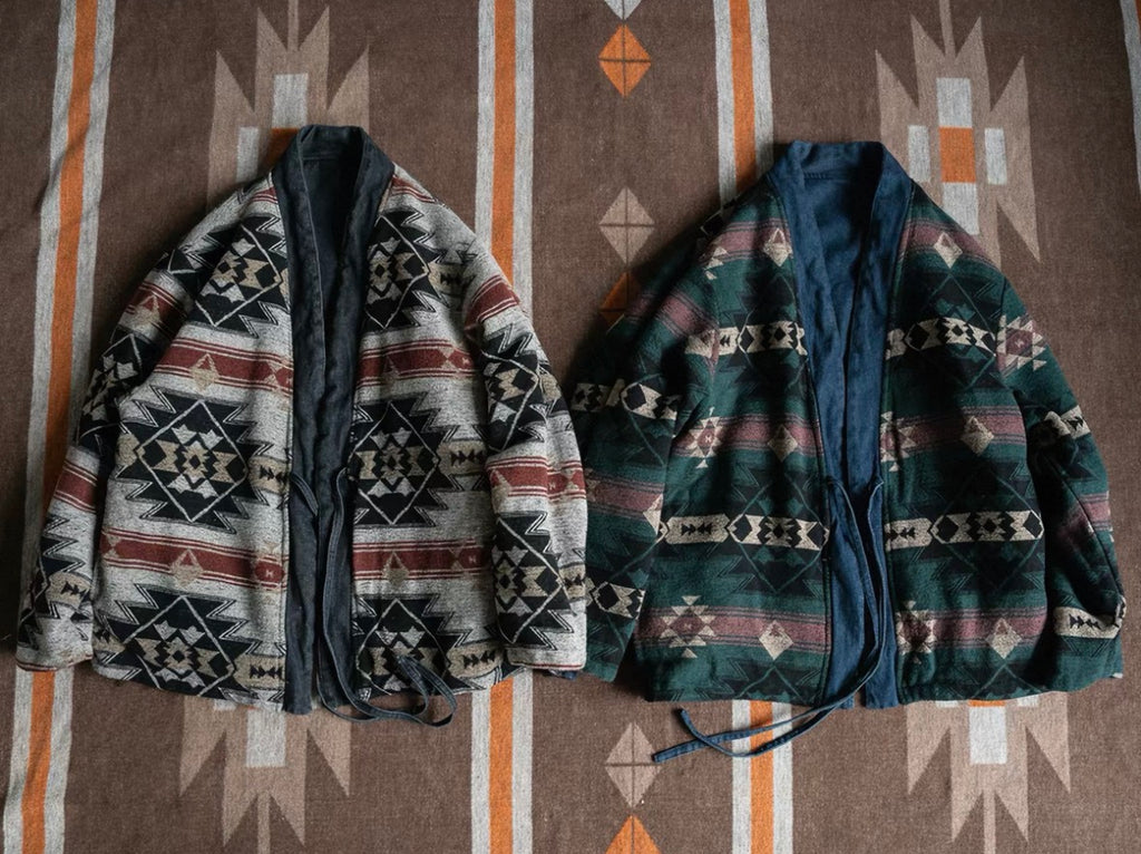 Reversible Padded Kimono Jacket