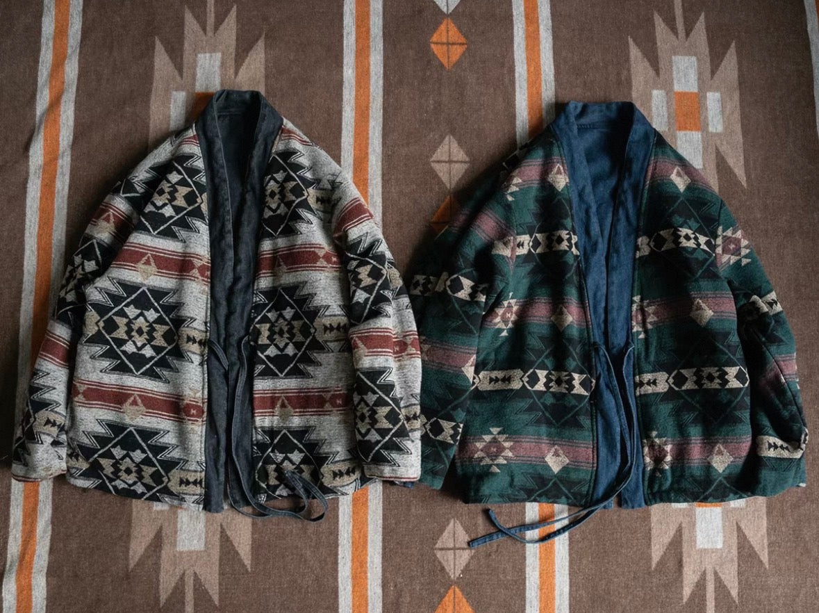 Reversible Padded Kimono Jacket