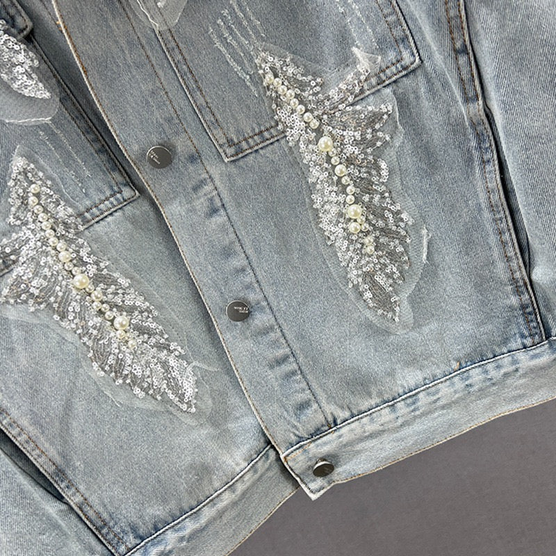 Floral Pearl Embellished Jacket (E)