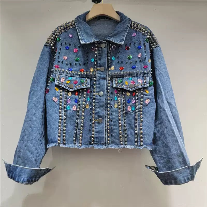 Galaxy Jewel Denim Jacket
