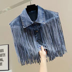 Fringe Denim Vest