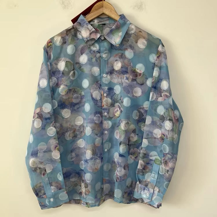 Polka Dot Floral Shirt