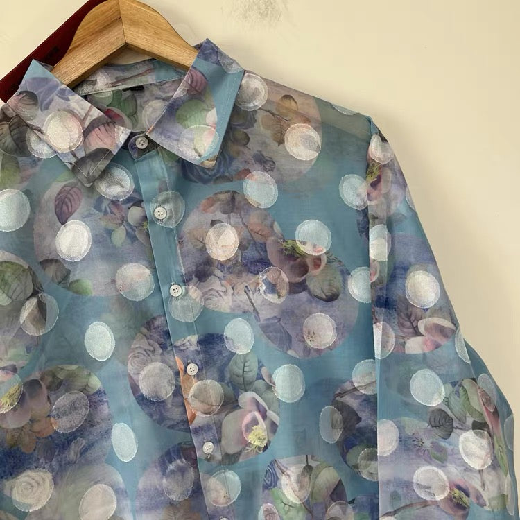 Polka Dot Floral Shirt