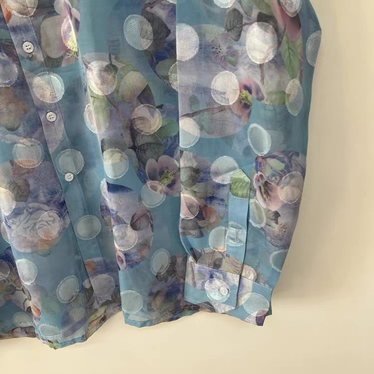 Polka Dot Floral Shirt