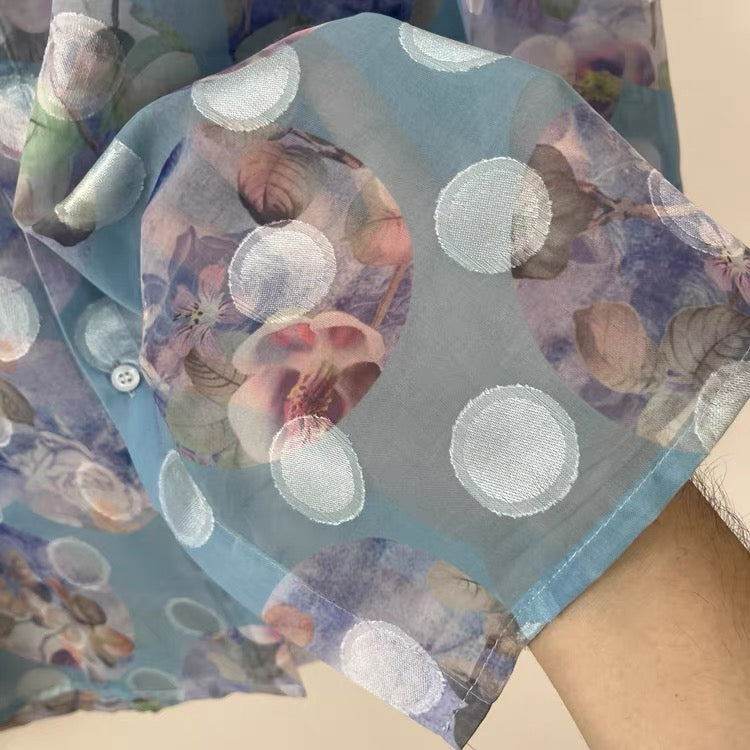 Polka Dot Floral Shirt