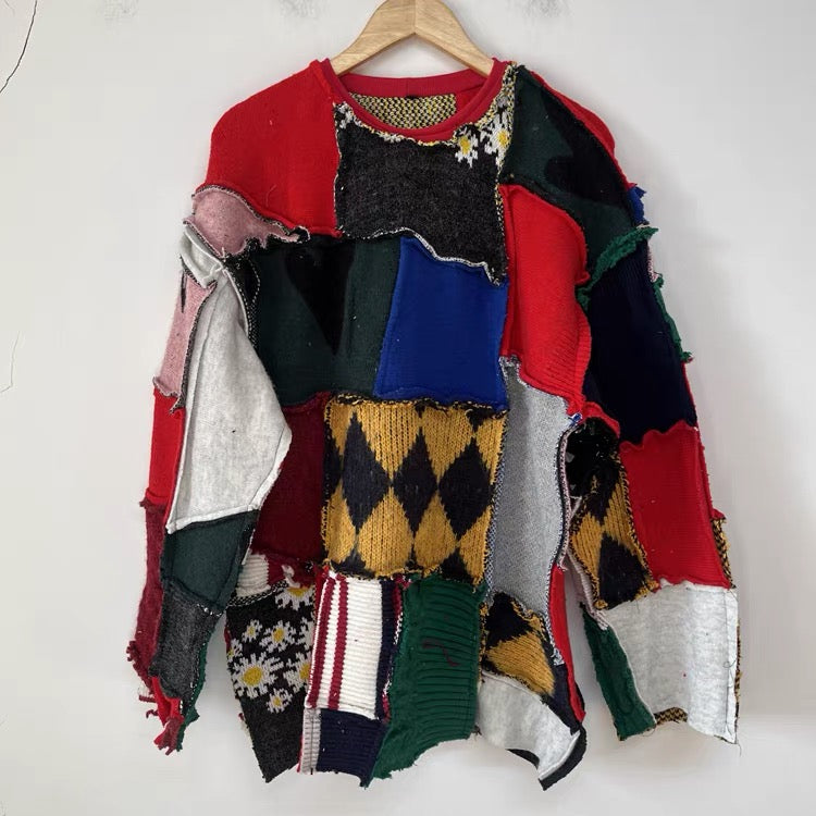 Reworked Kaleido Patchwork Sweater - One of a Kind