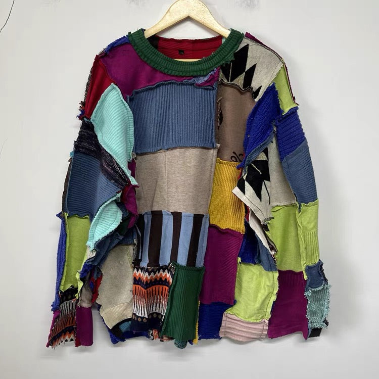 Reworked Kaleido Patchwork Sweater - One of a Kind