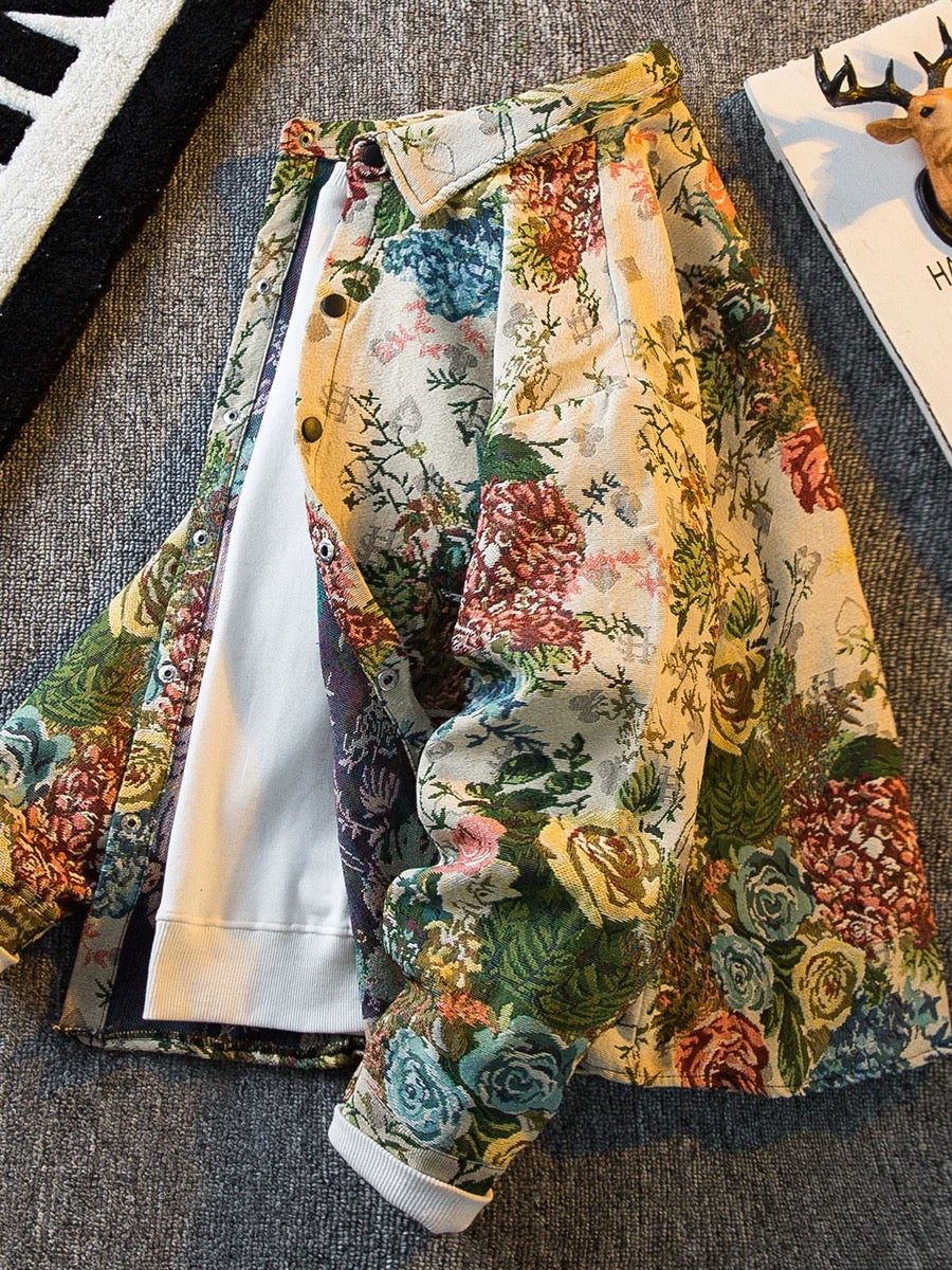 Bloom Jacquard Art Jacket A27