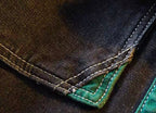 Color Block Patchwork Denim Jacket A16