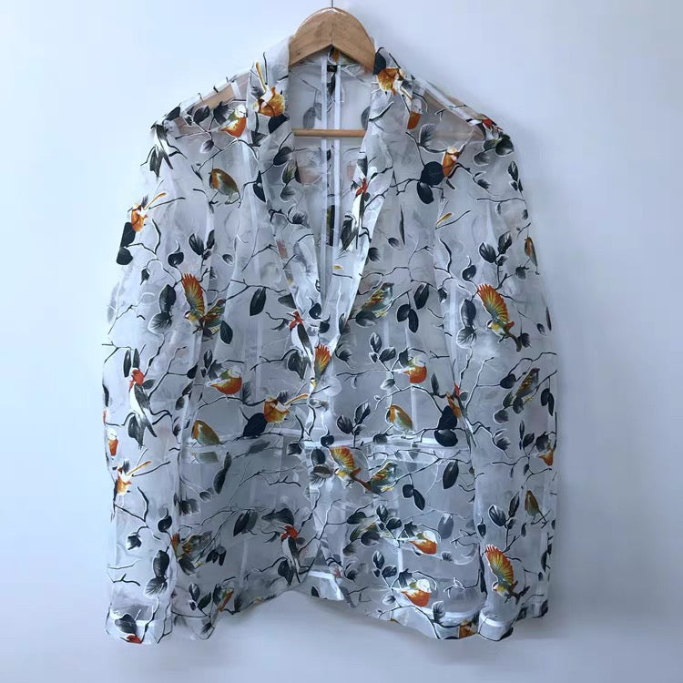 Aviary Sheer Shirt / Blazer
