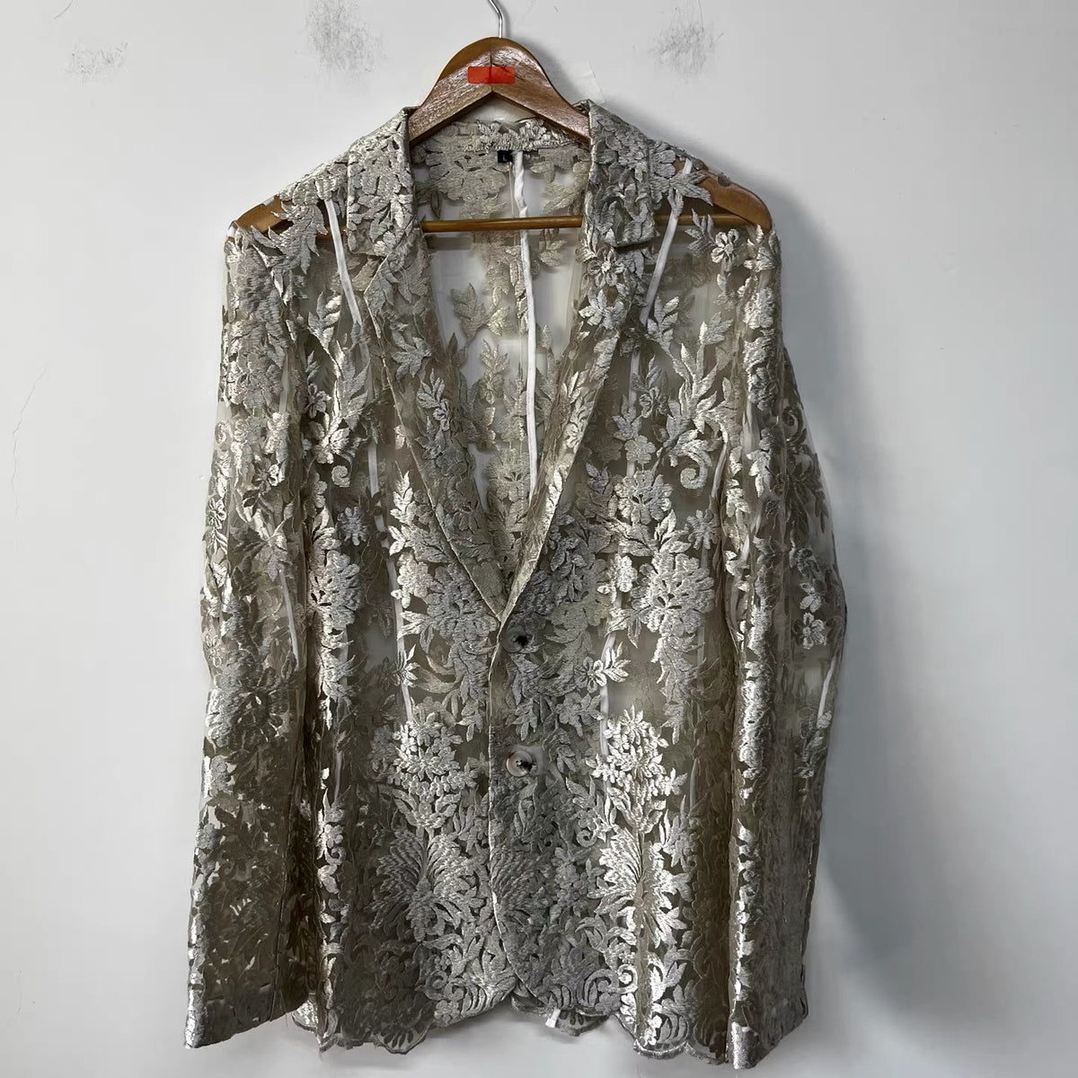 Vesper Embroidered Mesh Blazer - One of a Kind