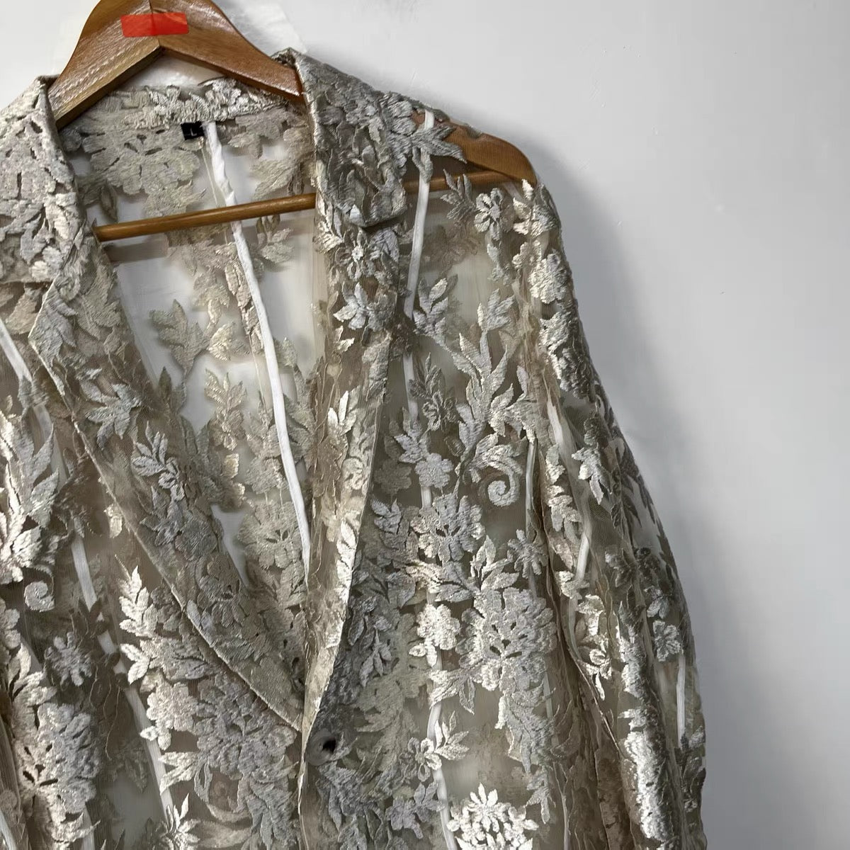 Vesper Embroidered Mesh Blazer - One of a Kind
