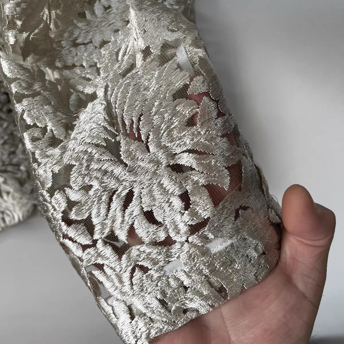 Vesper Embroidered Mesh Blazer - One of a Kind