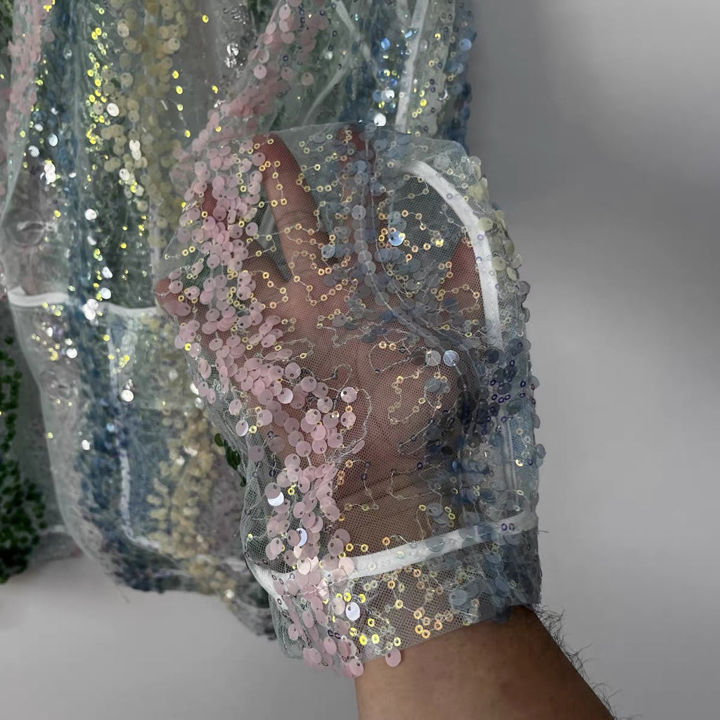 Prism Veil Sequin Blazer