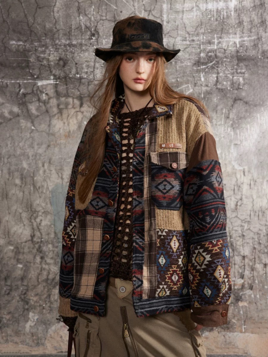 Navajo Patchwork Jacket