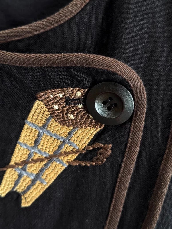 Folk Art Embroidery Shirt