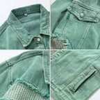 Reworked Patchwork Denim Jacket