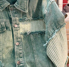 Reworked Patchwork Denim Jacket