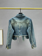 Western Fringe Denim Jacket