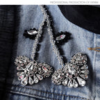 Lace Ruffle Denim Vest