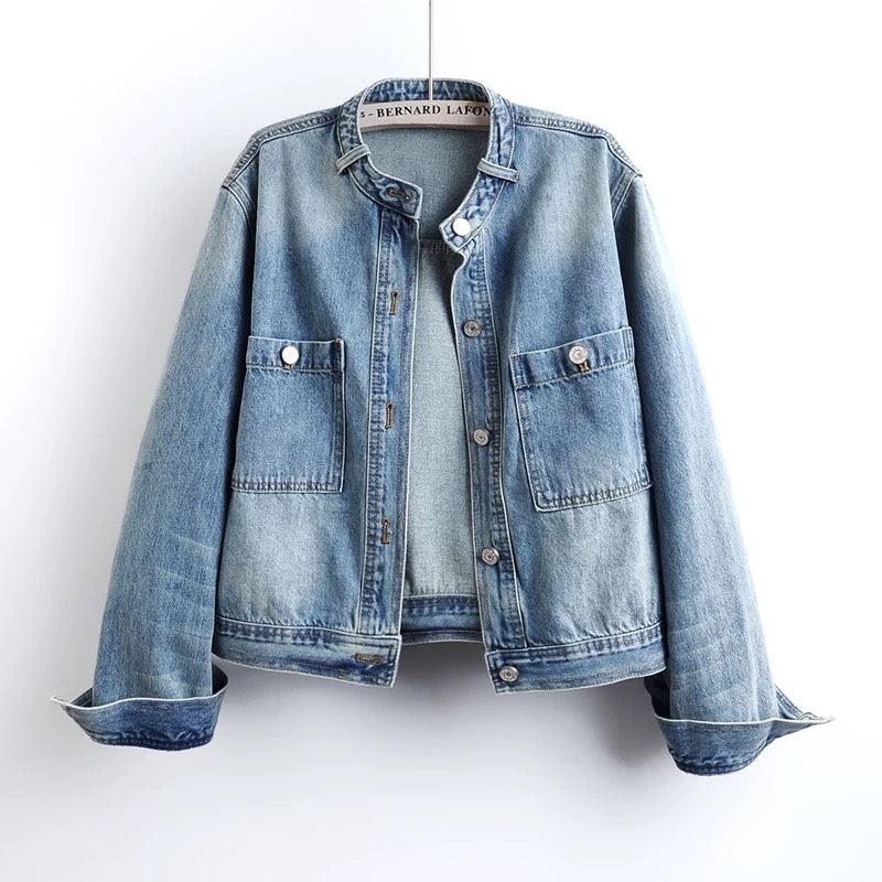 Marlow Denim Jacket with Scarf